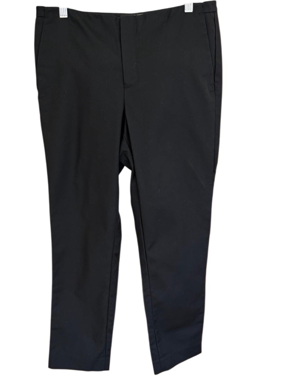 Cynthia Steffe Black Straight-Leg Dress Crop Flat Front Pants size 8.